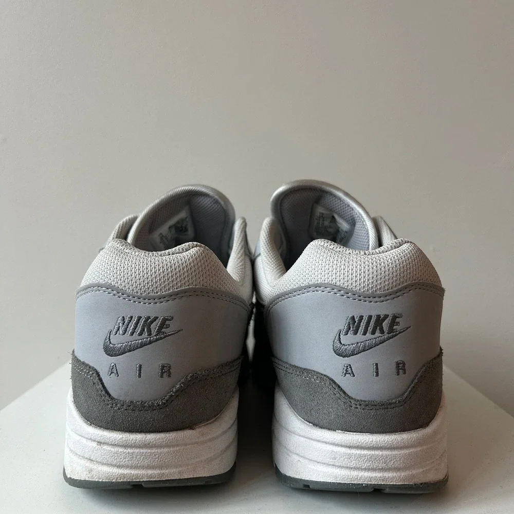 Nike Air Max 1 Sz 14 Photon Dust Smoke Grey White HM9936-001 Mesh Suede Low